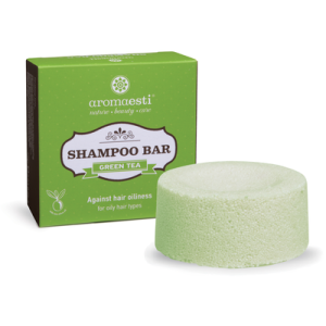Aromaesti - green tea - Groene thee shampoo bar (vet haar)